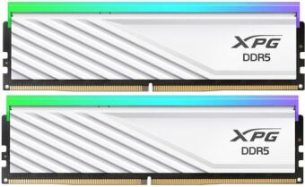 ������ ������ DIMM DDR5-6400 32GB (16GBx2) RGB AX5U6400C3216G-DTLABRWH ADATA
