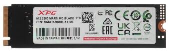  SSD M.2 2280 1TB NVMe PCIE 5.0 x4 14000/13000 SMAR-980S-1TCI ADATA