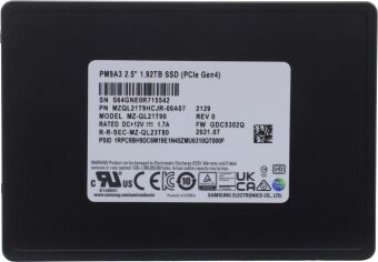 ���������� SSD PCIE 1.92TB TLC PM9A3 MZQL21T9HCJR-00A07 SAMSUNG