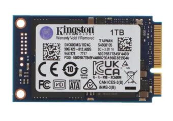  SSD MSATA 1024GB SKC600MS/1024G KINGSTON