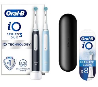 ������������� ������ ����� IO3 DUO MATT BLACK + ICE BLUE ORAL-B
