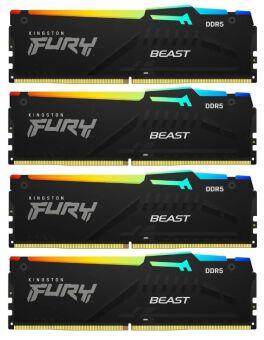 ������ ������ DIMM DDR5-6000 64GB (16GB�4) RGB KF560C40BWAK4-64 KINGSTON