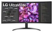  LG 34" 34WQ60C-B Black, Curved 3800R, 21:9, IPS, 3440x1440, 5ms, 300cd, 60Hz, 2xHDMI, DP