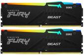 ������ ������ DIMM DDR5-5200 16GB (8GB�2) RGB KF552C40BBAK2-16 KINGSTON