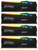 ������ ������ DIMM DDR5-6000 64GB (16GB�4) RGB KF560C40BWAK4-64 KINGSTON